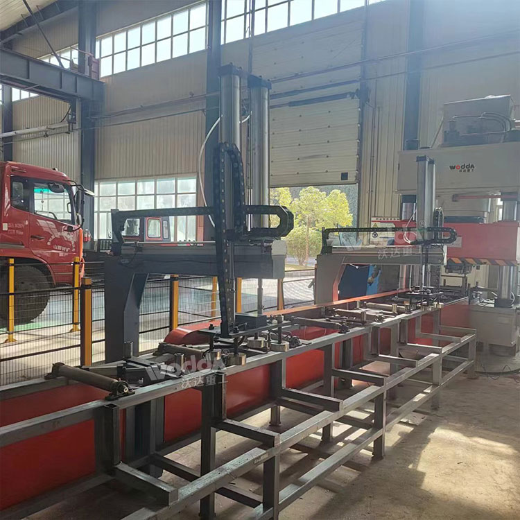 630噸錨桿托生產線客戶現場 630噸錨桿托生產線客戶現場